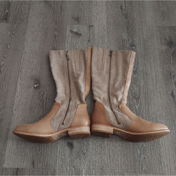 Womens Caterpillar Sabrina Tan Leather and Wool Riding Boots P310508 - Size 7.5 - Picture 7 of 8